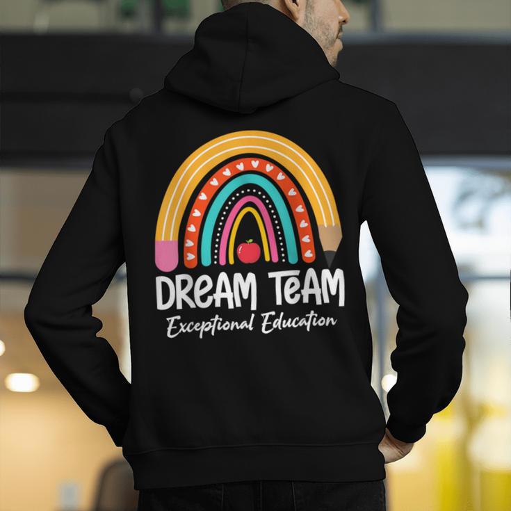 Rainbow Pencil Dream Exceptional Education Team SPED Teacher Men's Hoodie Back Print, funny gift Rainbow Pencil Dream Exceptional Education Team SPED Teacher Men's Hoodie Back Print, funny gift