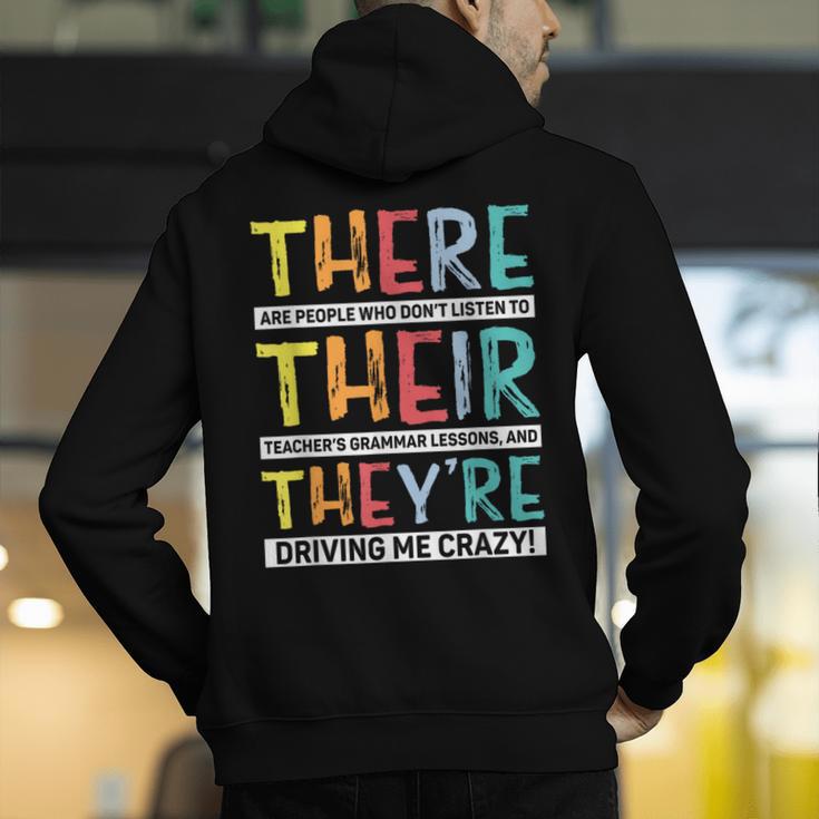 There Their They’Re Grammar Joke For English Teacher Student Men's Hoodie Back Print, English Teacher Hoodies, funny gift There Their They’Re Grammar Joke For English Teacher Student Men's Hoodie Back Print, English Teacher Hoodies, funny gift