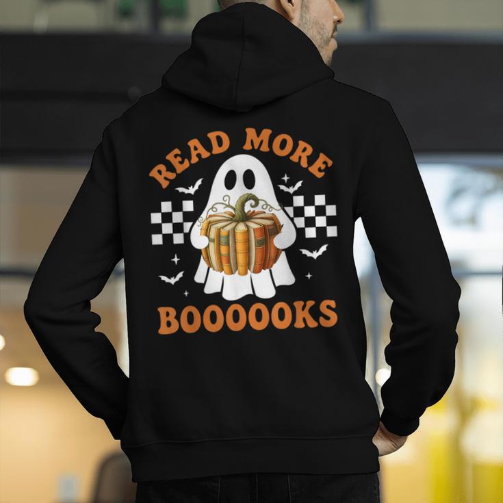 Read More Books Halloween Retro Pumpkin Reading Fall Teacher Men's Hoodie Back Print, funny gift Read More Books Halloween Retro Pumpkin Reading Fall Teacher Men's Hoodie Back Print, funny gift
