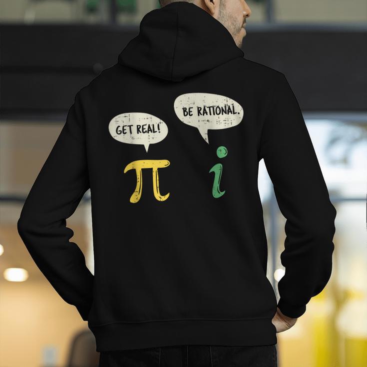 Get Real Be Rational Shirt Pi Math Teacher Geek Men's Hoodie Back Print, funny gift Get Real Be Rational Shirt Pi Math Teacher Geek Men's Hoodie Back Print, funny gift