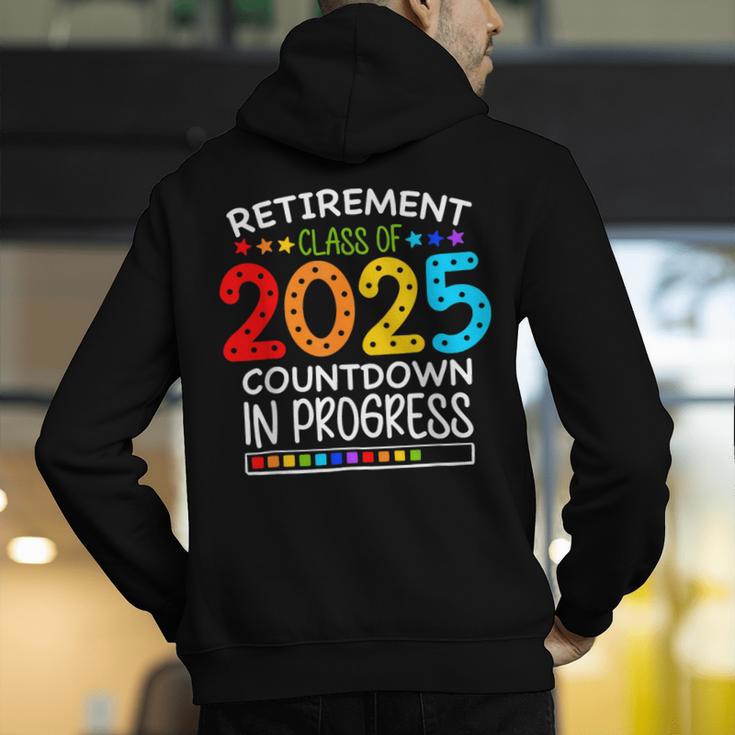 Retirement Class Of 2025 Teacher Countdown Loading Teacher Men's Hoodie Back Print, funny gift Retirement Class Of 2025 Teacher Countdown Loading Teacher Men's Hoodie Back Print, funny gift