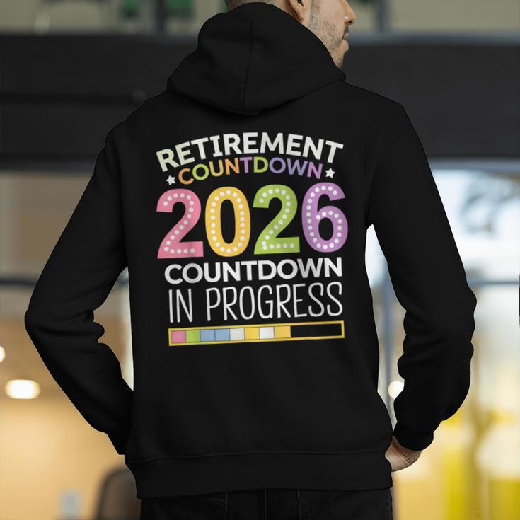 Retirement Class Of 2026 Teacher Countdown Loading Teacher Men's Hoodie Back Print, funny gift Retirement Class Of 2026 Teacher Countdown Loading Teacher Men's Hoodie Back Print, funny gift