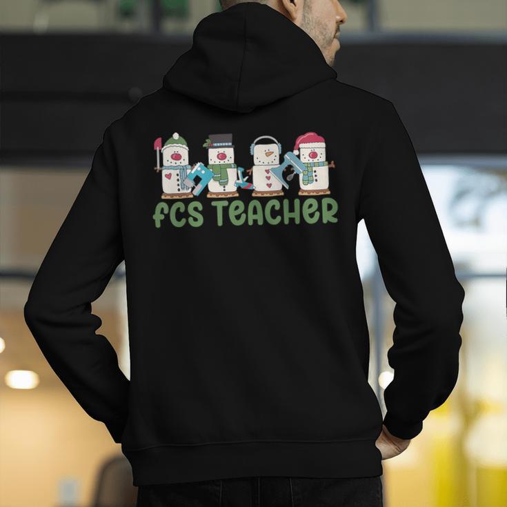Retro Christmas Snowman FCS Teacher Family Consumer Science Men's Hoodie Back Print, Science Teacher Hoodies, funny gift Retro Christmas Snowman FCS Teacher Family Consumer Science Men's Hoodie Back Print, Science Teacher Hoodies, funny gift
