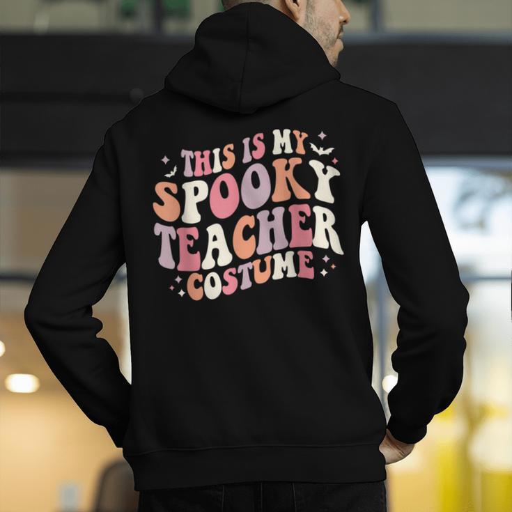 Retro Halloween This Is My Spooky School Teacher Costume Men's Hoodie Back Print, funny gift Retro Halloween This Is My Spooky School Teacher Costume Men's Hoodie Back Print, funny gift