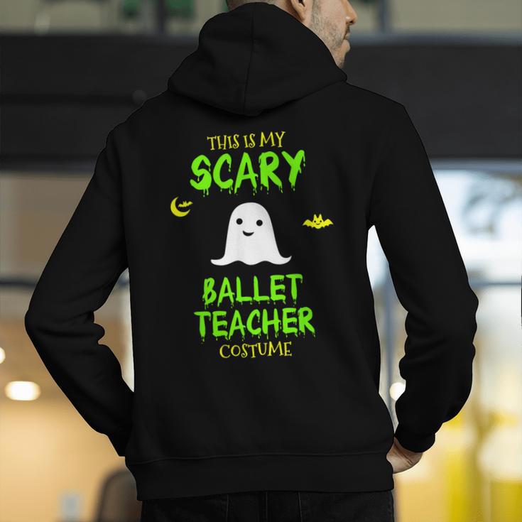 Scary Ballet Teacher Costume Halloween Lazy Easy Men's Hoodie Back Print, funny gift Scary Ballet Teacher Costume Halloween Lazy Easy Men's Hoodie Back Print, funny gift