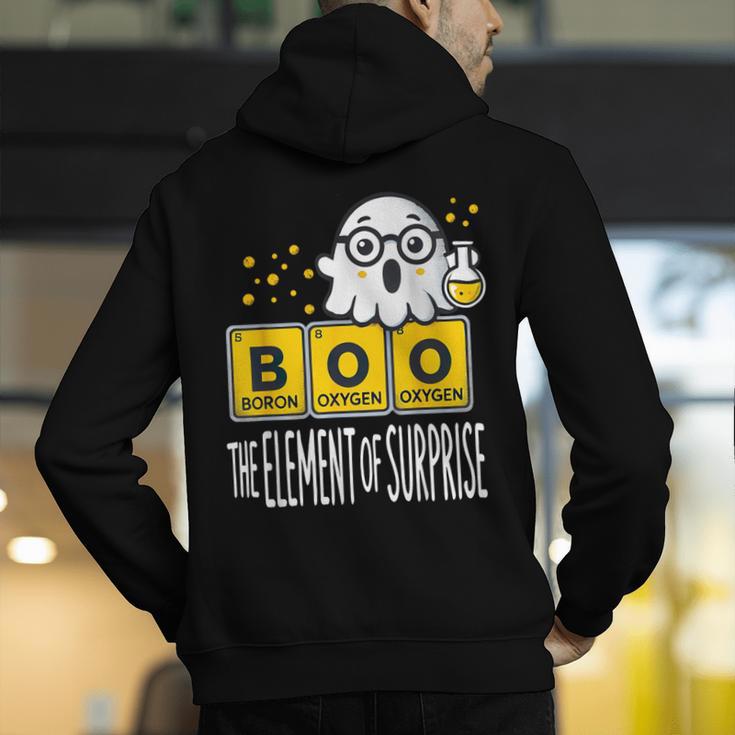 Science Teacher Halloween Elements Of Surprise Chemistry Men's Hoodie Back Print, Science Teacher Hoodies, funny gift