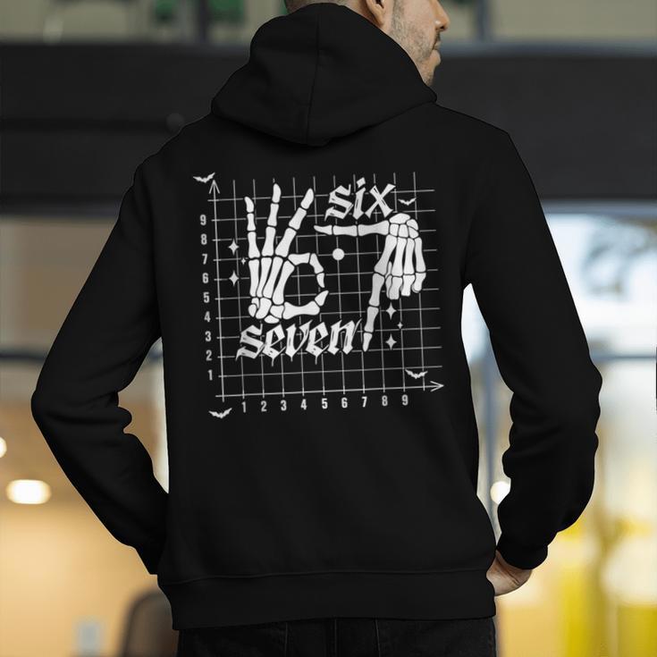 Six Seven Coordinate 67 Skeleton Math Teacher 67 Men's Hoodie Back Print, funny gift Six Seven Coordinate 67 Skeleton Math Teacher 67 Men's Hoodie Back Print, funny gift