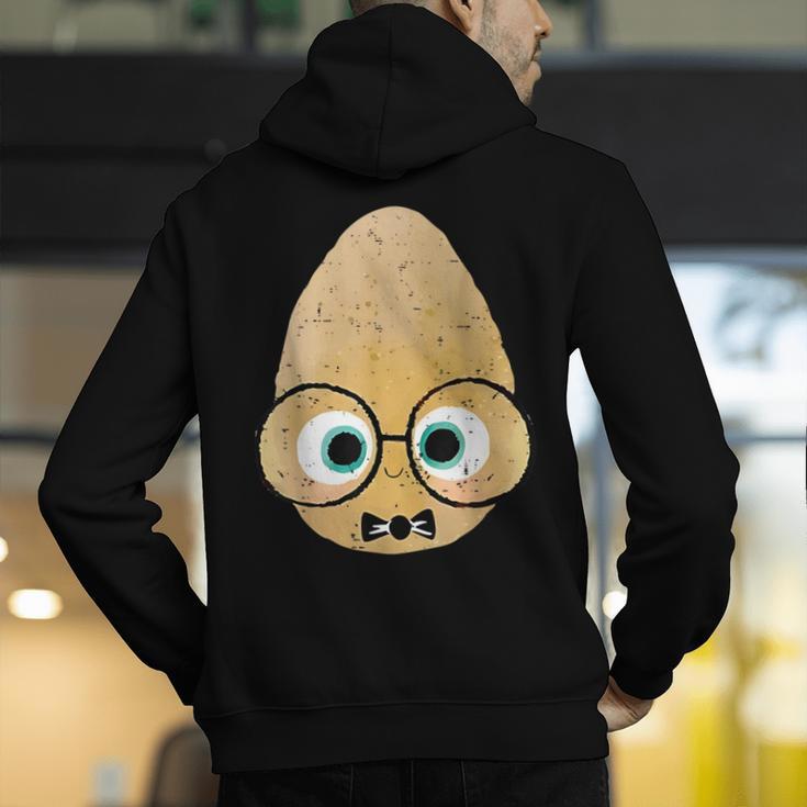 The Smart Seed Good Egg Teacher Halloween Costume Food Group Men's Hoodie Back Print, funny gift