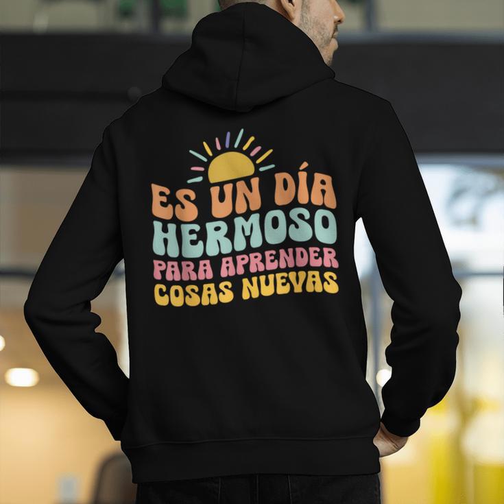 Spanish Multilingual Teacher Dual Languages Bilingual Men's Hoodie Back Print, funny gift Spanish Multilingual Teacher Dual Languages Bilingual Men's Hoodie Back Print, funny gift