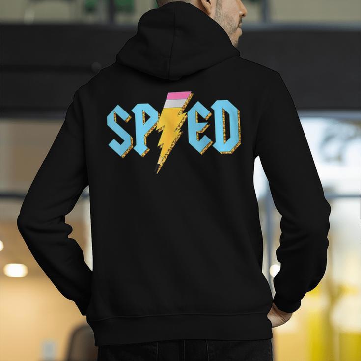 Special Education SPED Rocks Teacher Back To School Rock Men's Hoodie Back Print, funny gift Special Education SPED Rocks Teacher Back To School Rock Men's Hoodie Back Print, funny gift