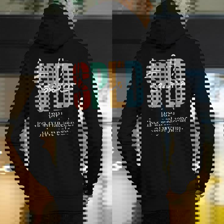 Special Education Sped Teacher Definition For Women &amp; Men Men&#x27;s Hoodie Back Print, funny gift