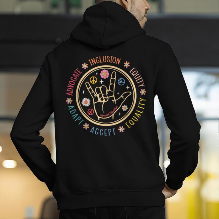 Special Education SPED Teacher IEP Advocate Inclusion Autism Men's Hoodie Back Print, funny gift Special Education SPED Teacher IEP Advocate Inclusion Autism Men's Hoodie Back Print, funny gift