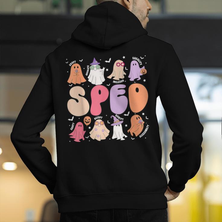 Special Education Teacher Ghosts Halloween SPED Teacher Men's Hoodie Back Print, funny gift Special Education Teacher Ghosts Halloween SPED Teacher Men's Hoodie Back Print, funny gift