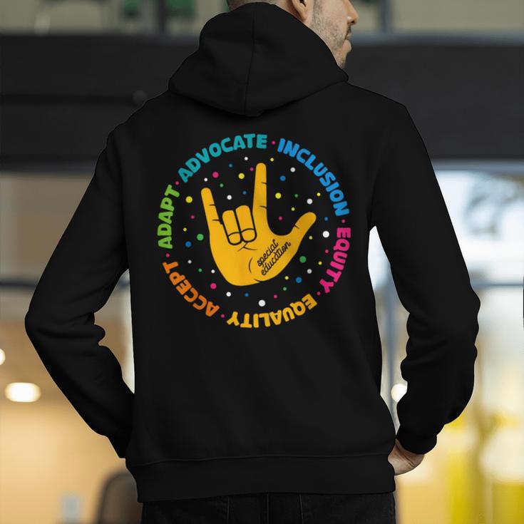 Special Education Teacher Inspirational SPED Teachers Autism Men's Hoodie Back Print, funny gift Special Education Teacher Inspirational SPED Teachers Autism Men's Hoodie Back Print, funny gift