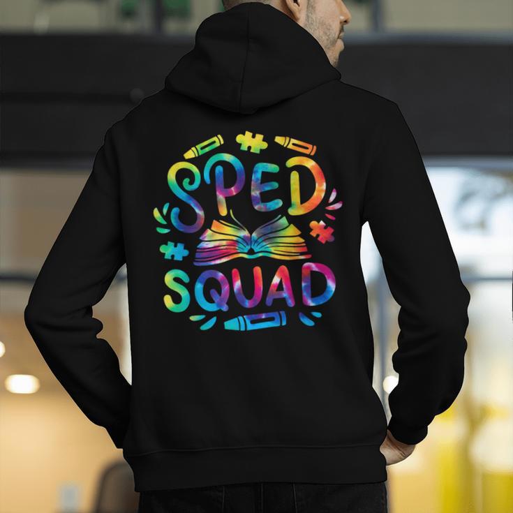 Special Education Teacher Sped Squad SPED Teacher Tie Dye Men's Hoodie Back Print, funny gift Special Education Teacher Sped Squad SPED Teacher Tie Dye Men's Hoodie Back Print, funny gift