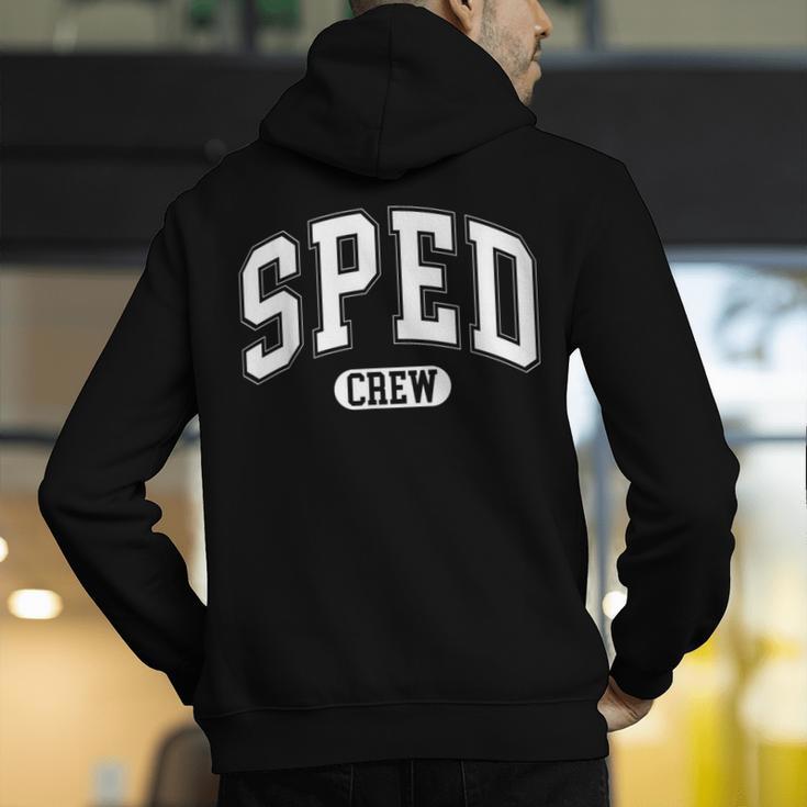 SPED Crew SPED Teacher Back To School For Women Men Men's Hoodie Back Print, funny gift