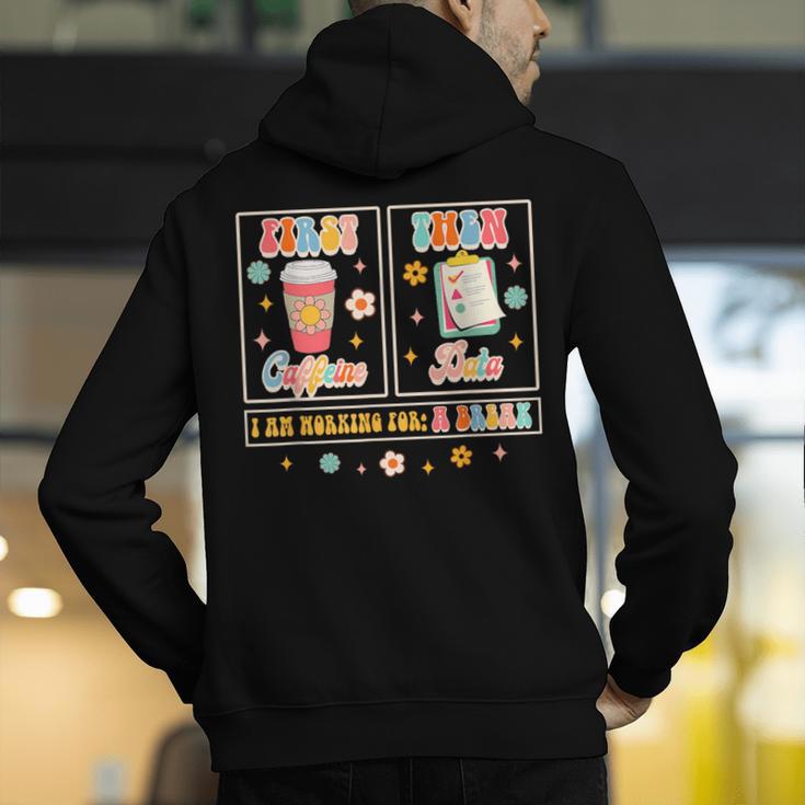 SPED Teacher Special Education First Coffee Then Data For Men Women Men's Hoodie Back Print, funny gift SPED Teacher Special Education First Coffee Then Data For Men Women Men's Hoodie Back Print, funny gift