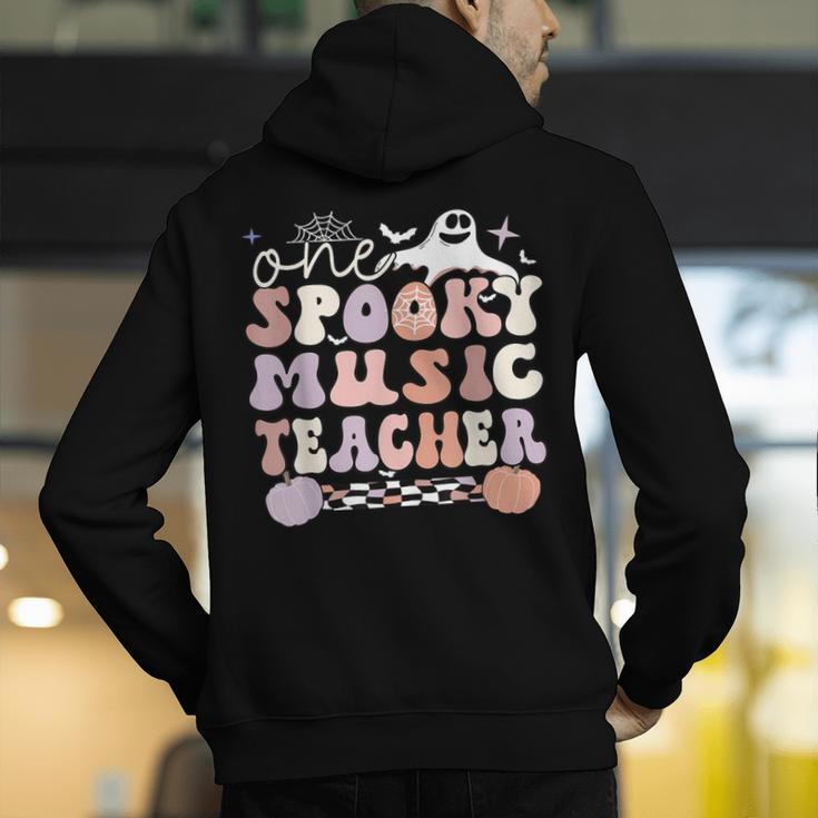 Spooky Music Teacher Halloween Music Teaching Men Women Men's Hoodie Back Print, funny gift Spooky Music Teacher Halloween Music Teaching Men Women Men's Hoodie Back Print, funny gift