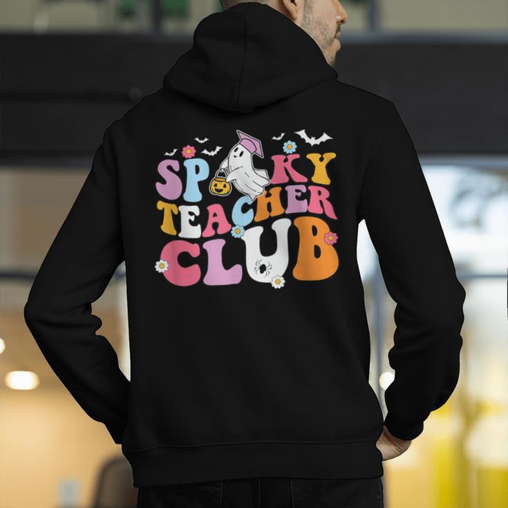 Spooky Teacher Club Halloween Men's Hoodie Back Print, funny gift