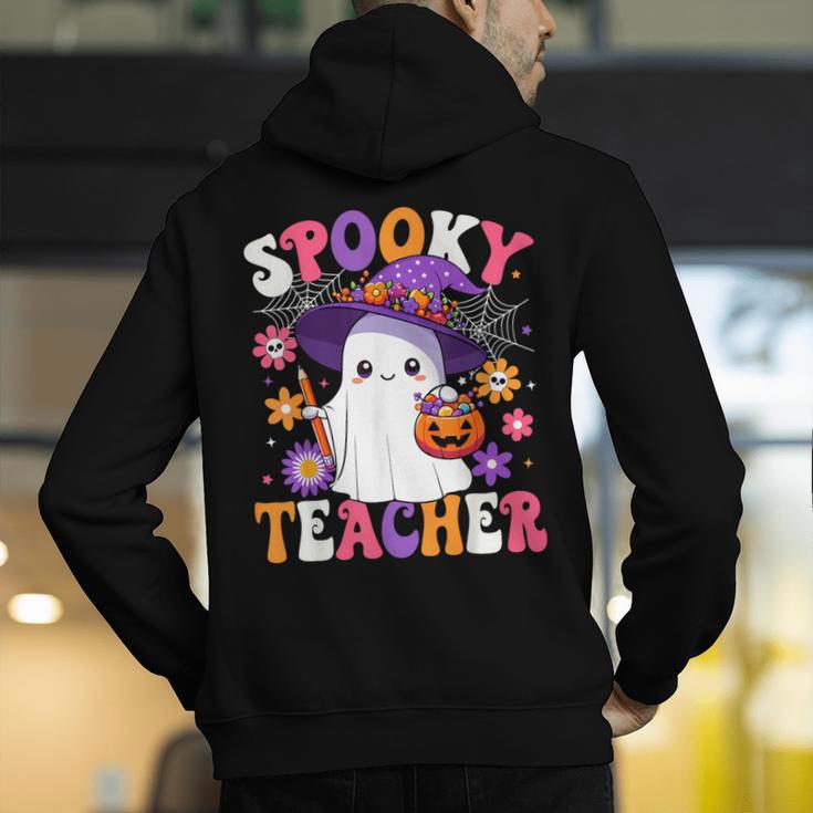 Spooky Teacher Halloween Cute Halloween Teacher Ghost Men's Hoodie Back Print, funny gift Spooky Teacher Halloween Cute Halloween Teacher Ghost Men's Hoodie Back Print, funny gift