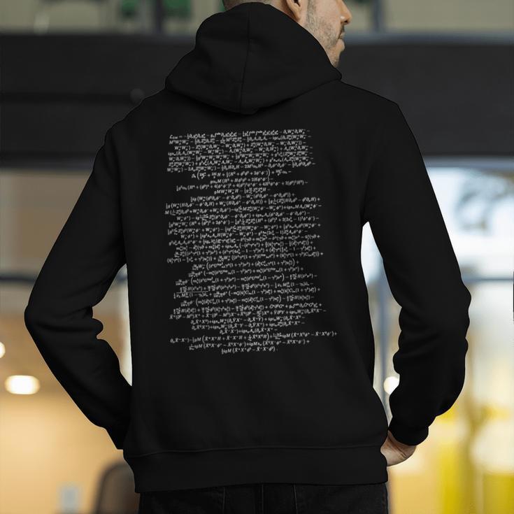 Standard Model Lagrangian Higgs Boson Physics Teacher Men's Hoodie Back Print, funny gift