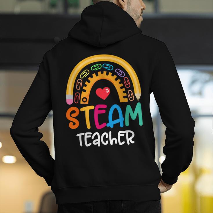 STEAM Teacher Squad Team Crew Back To School STEM Special Men's Hoodie Back Print, funny gift STEAM Teacher Squad Team Crew Back To School STEM Special Men's Hoodie Back Print, funny gift