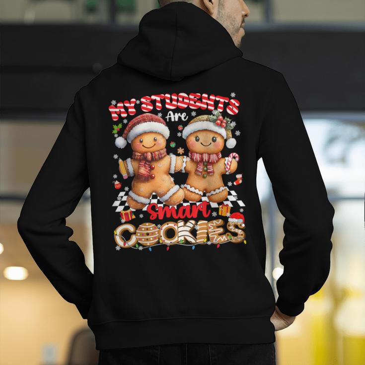 My Student Are Smart Cookies Pjs Christmas Xmas Teacher Men's Hoodie Back Print, funny gift My Student Are Smart Cookies Pjs Christmas Xmas Teacher Men's Hoodie Back Print, funny gift