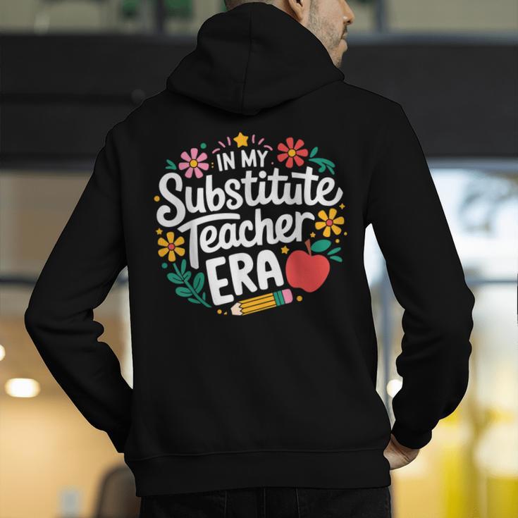 In My Substitute Teacher Era Men's Hoodie Back Print, funny gift