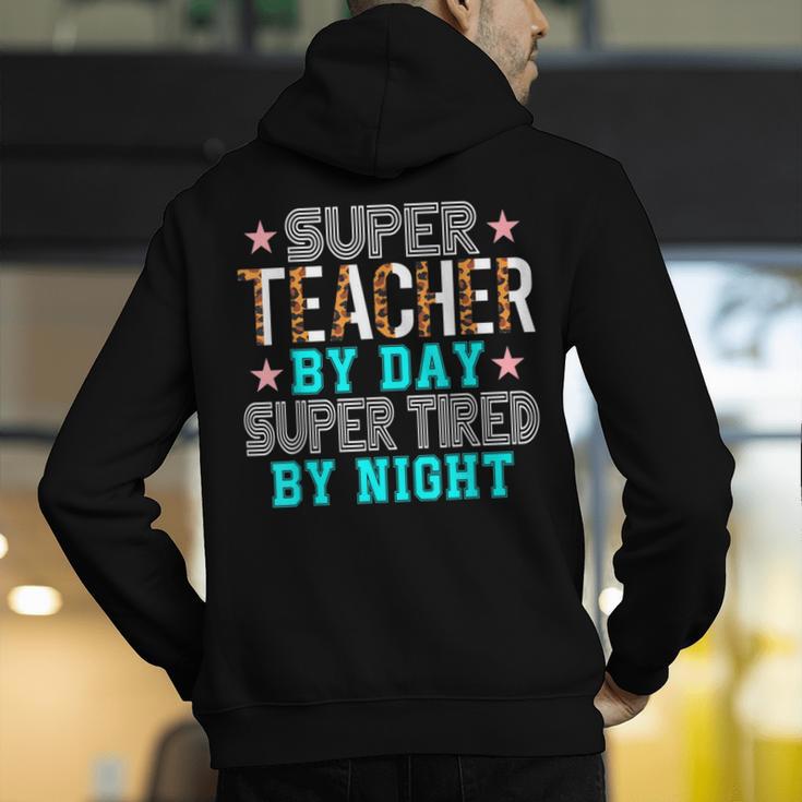 Super Teacher By Day Super Tired By Night Superhero Teacher Men Women Men's Hoodie Back Print, Super Teacher Hoodies, funny gift Super Teacher By Day Super Tired By Night Superhero Teacher Men Women Men's Hoodie Back Print, Super Teacher Hoodies, funny gift