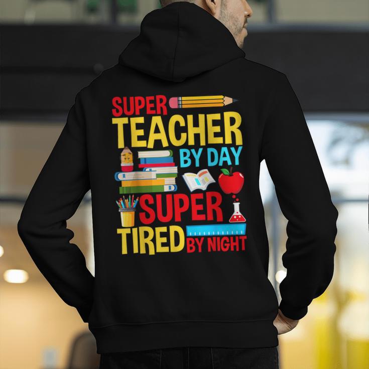 Super Teacher By Day Super Tired By Night Superhero Teacher Men's Hoodie Back Print, Super Teacher Hoodies, funny gift Super Teacher By Day Super Tired By Night Superhero Teacher Men's Hoodie Back Print, Super Teacher Hoodies, funny gift