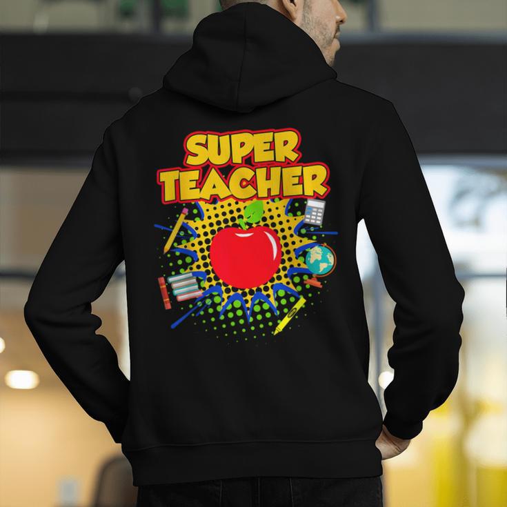 Superhero Teacher Appreciation Teaching Tee Men's Hoodie Back Print, funny gift Superhero Teacher Appreciation Teaching Tee Men's Hoodie Back Print, funny gift