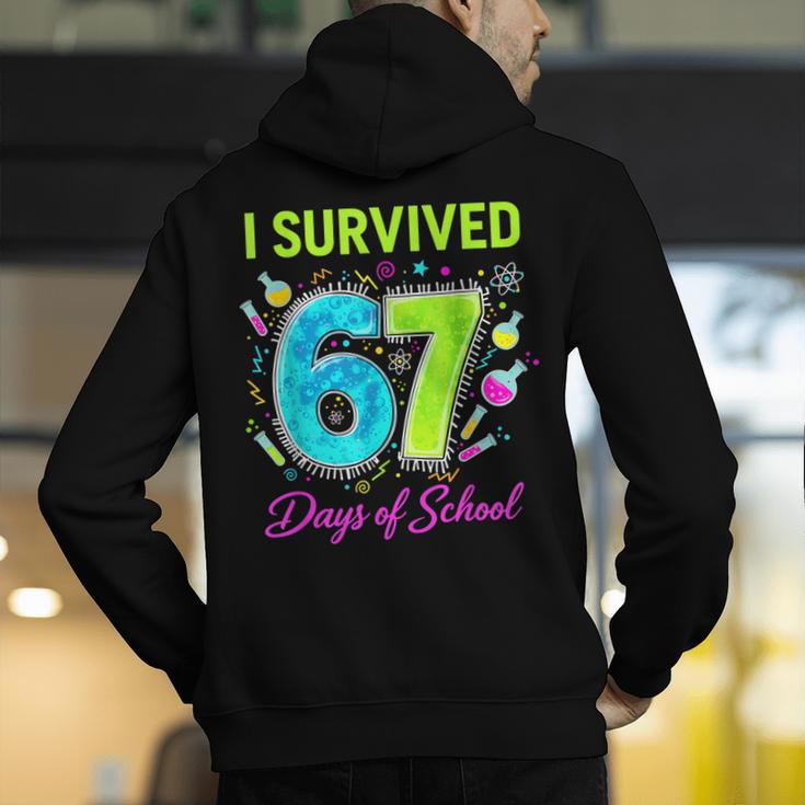I Survived 67 Days Of School 67 Meme Science Teacher Men's Hoodie Back Print, Science Teacher Hoodies, funny gift I Survived 67 Days Of School 67 Meme Science Teacher Men's Hoodie Back Print, Science Teacher Hoodies, funny gift