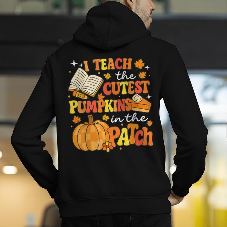 I Teach The Coolest Pumpkins In The Patch Teacher Halloween Men's Hoodie Back Print, funny gift I Teach The Coolest Pumpkins In The Patch Teacher Halloween Men's Hoodie Back Print, funny gift