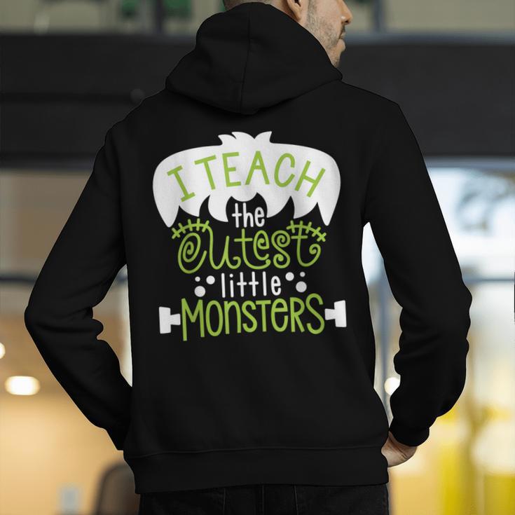 I Teach The Cutest Little Monsters Halloween Teacher Spooky Men's Hoodie Back Print, funny gift I Teach The Cutest Little Monsters Halloween Teacher Spooky Men's Hoodie Back Print, funny gift