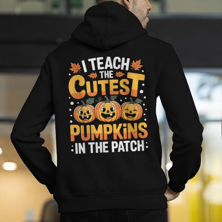 I Teach The Cutest Pumpkins Shirt Teachers Halloween Men's Hoodie Back Print, funny gift I Teach The Cutest Pumpkins Shirt Teachers Halloween Men's Hoodie Back Print, funny gift