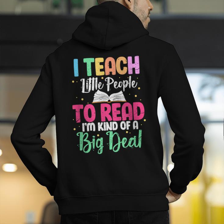 I Teach Little People To Read Reading Teacher For Men Women Girls Kids Men's Hoodie Back Print, funny gift I Teach Little People To Read Reading Teacher For Men Women Girls Kids Men's Hoodie Back Print, funny gift