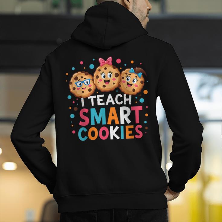 I Teach Smart Cookies Cute Back To School Teacher Men's Hoodie Back Print, funny gift I Teach Smart Cookies Cute Back To School Teacher Men's Hoodie Back Print, funny gift