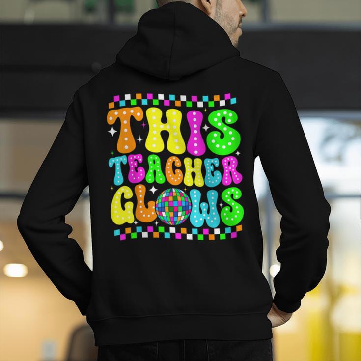 This Teacher 80s 90s Teachers's Day Glows Last Day Of School Men's Hoodie Back Print, 90s Teacher Hoodies, funny gift This Teacher 80s 90s Teachers's Day Glows Last Day Of School Men's Hoodie Back Print, 90s Teacher Hoodies, funny gift