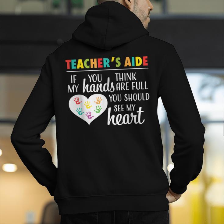 Teacher Aide Appreciation Cute Heart Tee For Women Men's Hoodie Back Print, funny gift Teacher Aide Appreciation Cute Heart Tee For Women Men's Hoodie Back Print, funny gift