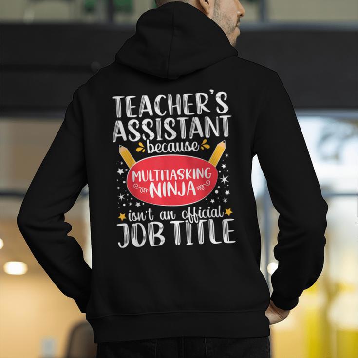 Teacher Assistant Teaching School Ninja Appreciation Men's Hoodie Back Print, funny gift Teacher Assistant Teaching School Ninja Appreciation Men's Hoodie Back Print, funny gift
