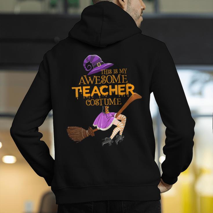 This Is My Teacher Costume Halloween Family Matching Group Men's Hoodie Back Print, funny gift This Is My Teacher Costume Halloween Family Matching Group Men's Hoodie Back Print, funny gift