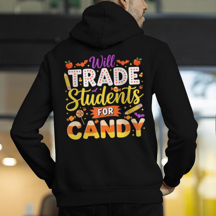 Teacher Cute Will Trade Students For Candy Halloween Costume Men's Hoodie Back Print, funny gift Teacher Cute Will Trade Students For Candy Halloween Costume Men's Hoodie Back Print, funny gift