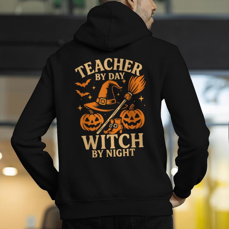 Teacher By Day Witch By Night Halloween Teacher Witch Men's Hoodie Back Print, funny gift Teacher By Day Witch By Night Halloween Teacher Witch Men's Hoodie Back Print, funny gift