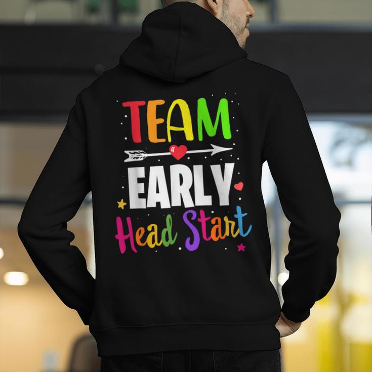 Teacher Early Childhood Education Preschool Head Start Crew Men's Hoodie Back Print, funny gift