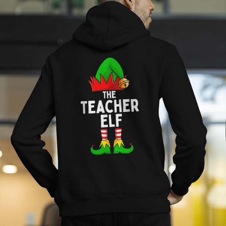 Teacher Elf Matching Family Christmas Women Men Men's Hoodie Back Print, funny gift Teacher Elf Matching Family Christmas Women Men Men's Hoodie Back Print, funny gift
