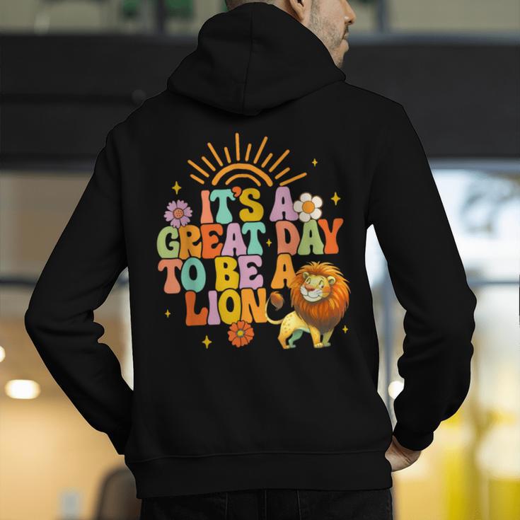 Teacher Life Back To School It's A Great A Day To Be A Lion Men's Hoodie Back Print, funny gift Teacher Life Back To School It's A Great A Day To Be A Lion Men's Hoodie Back Print, funny gift