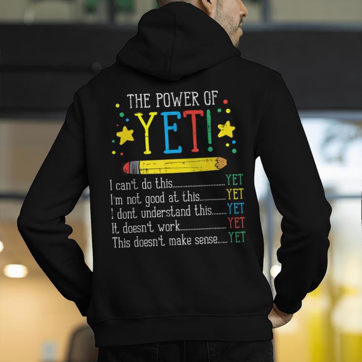 Teacher Power Of Yet Cant Do This Inspirational Women Men Men's Hoodie Back Print, funny gift Teacher Power Of Yet Cant Do This Inspirational Women Men Men's Hoodie Back Print, funny gift