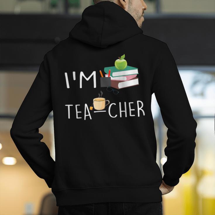 Teacher Puns I'm Tea-Cher Tea Lover Fun Teacher For Men Women Men's Hoodie Back Print, funny gift Teacher Puns I'm Tea-Cher Tea Lover Fun Teacher For Men Women Men's Hoodie Back Print, funny gift