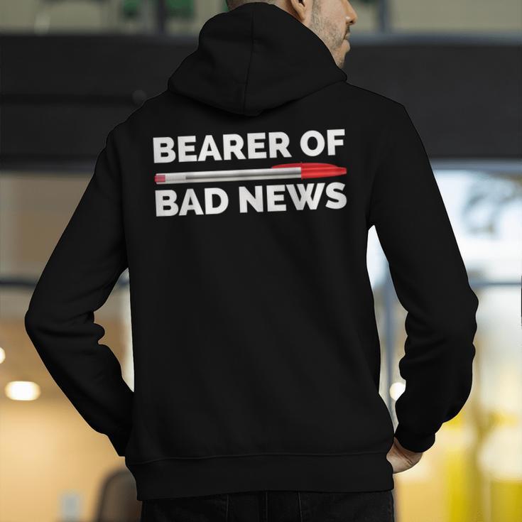 Teacher Red Pen Grading Exam Marking School Men's Hoodie Back Print, funny gift