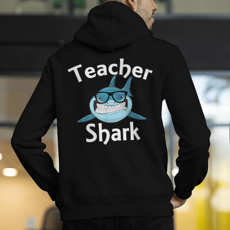 Teacher Shark Teacher For Men Women Men's Hoodie Back Print, funny gift Teacher Shark Teacher For Men Women Men's Hoodie Back Print, funny gift